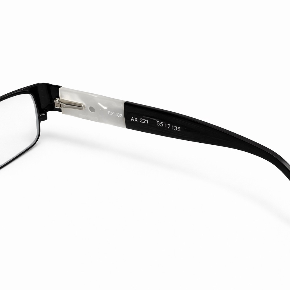 Armani Exchange A|X Rectangular Eyeglasses Black … - image 5